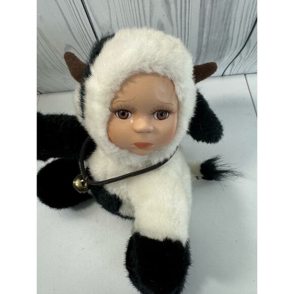 Vintage Clarice Cow Plush Geppeddo  Kids Plush 9” - Picture 5 of 5